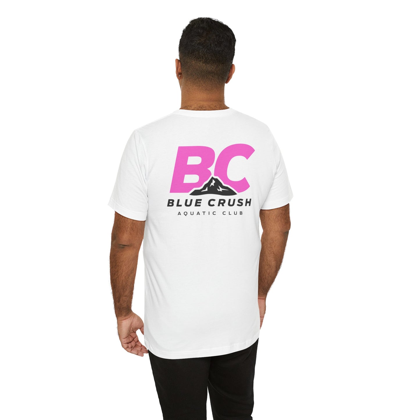 Blue Crush - Unisex Jersey Short Sleeve Tee - Pink logo