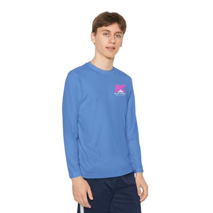 Blue Crush - Youth Long Sleeve Tee - Pink logo