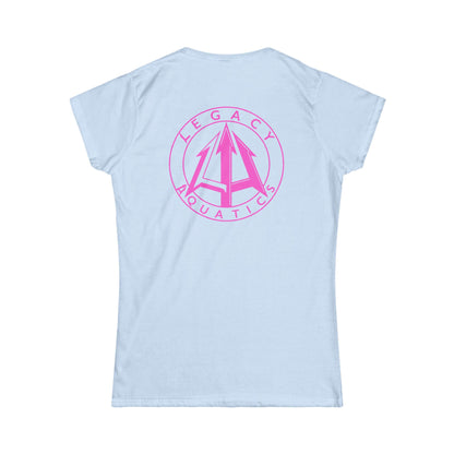 Legacy - Women's Softstyle Tee - Pink logo