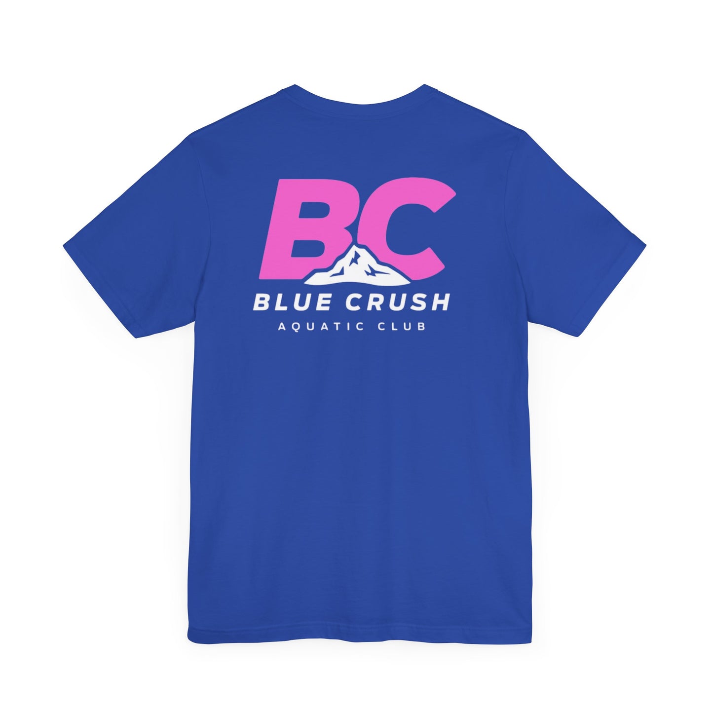 Blue Crush - Unisex Jersey Short Sleeve Tee - Pink logo