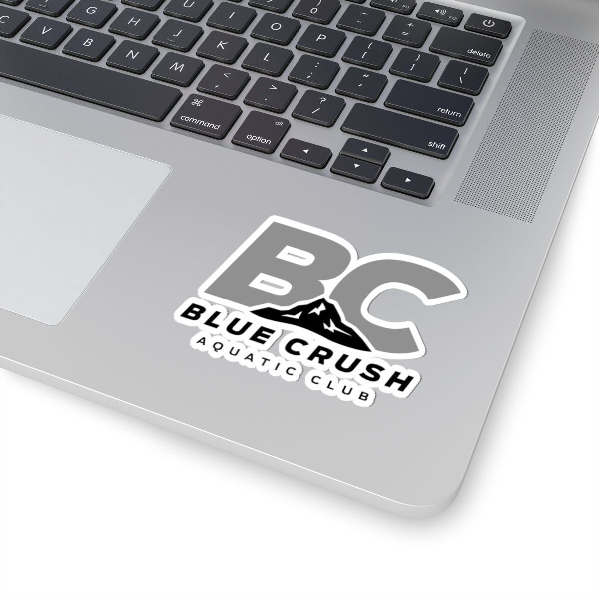 Blue Crush - Kiss-Cut Stickers - Gray & Black logo