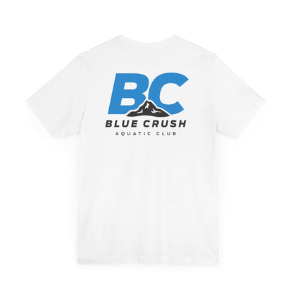 Blue Crush - Unisex Jersey Short Sleeve Tee - Blue logo