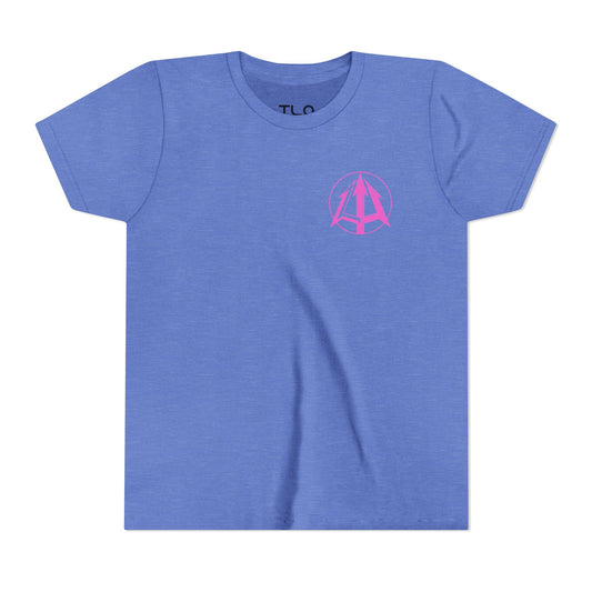 Legacy - Youth Tee - Pink logo