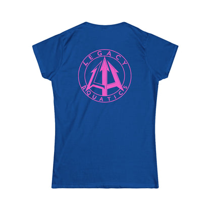Legacy - Women's Softstyle Tee - Pink logo