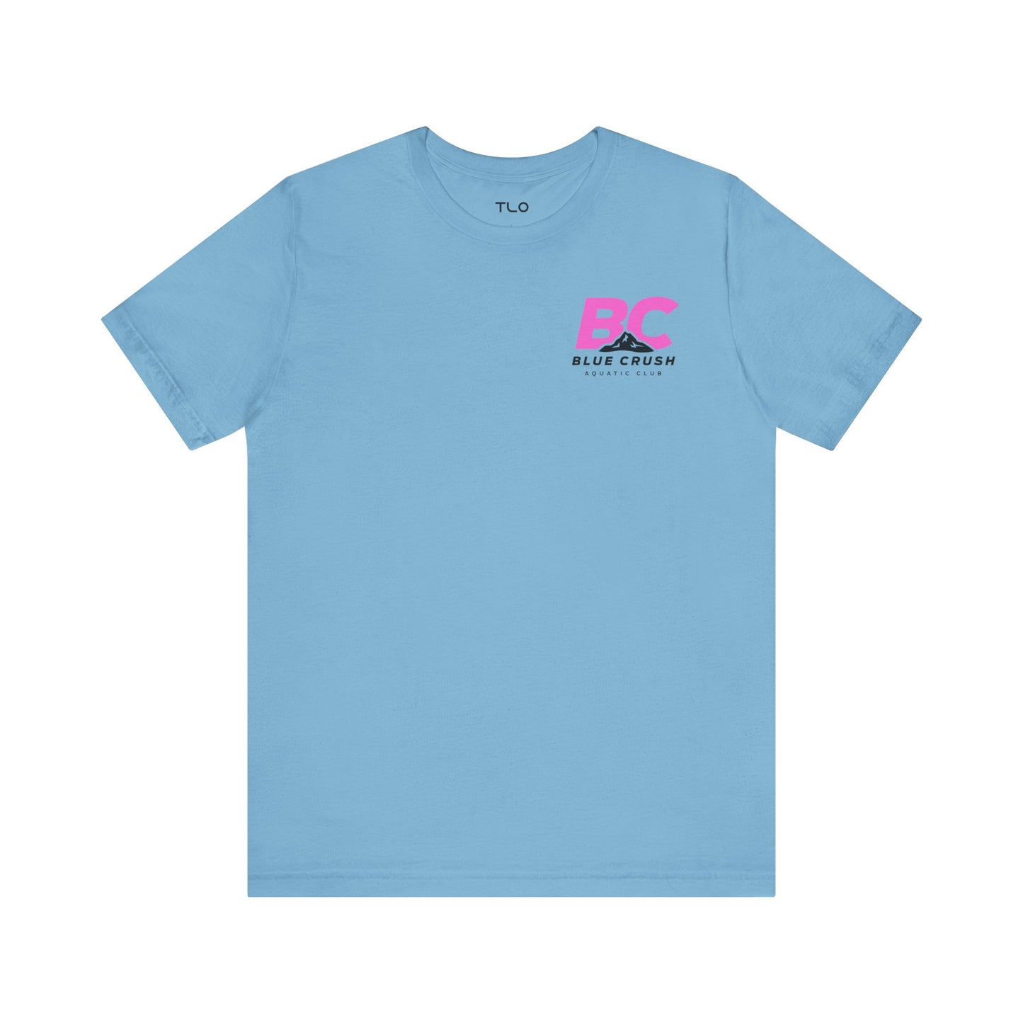 Blue Crush - Unisex Jersey Short Sleeve Tee - Pink logo