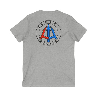 Legacy - Unisex Jersey V-Neck Tee - Classic logo
