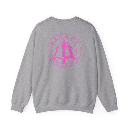 Legacy - Unisex Heavy Blend™ Crewneck Sweatshirt - Pink logo