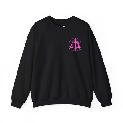 Legacy - Unisex Heavy Blend™ Crewneck Sweatshirt - Pink logo