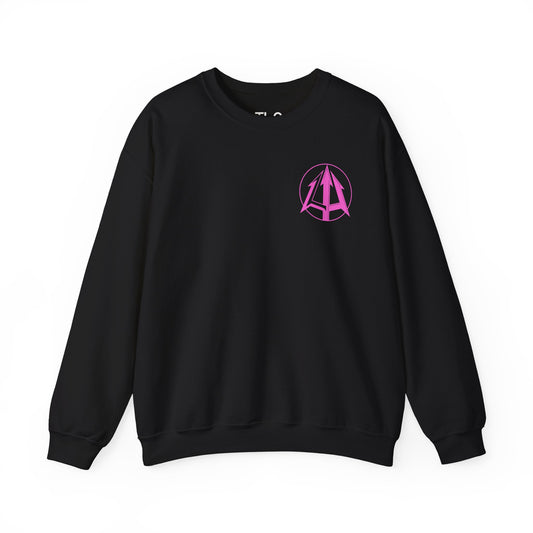 Legacy - Unisex Heavy Blend™ Crewneck Sweatshirt - Pink logo