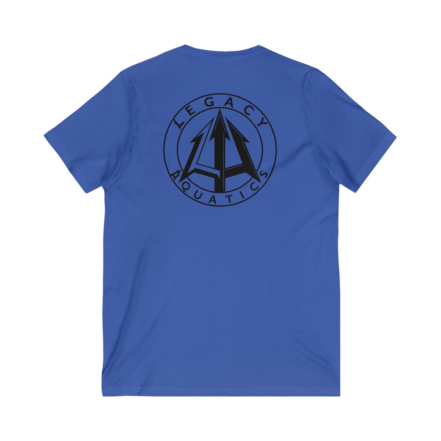 Legacy - Unisex Jersey V-Neck Tee - Black Logo
