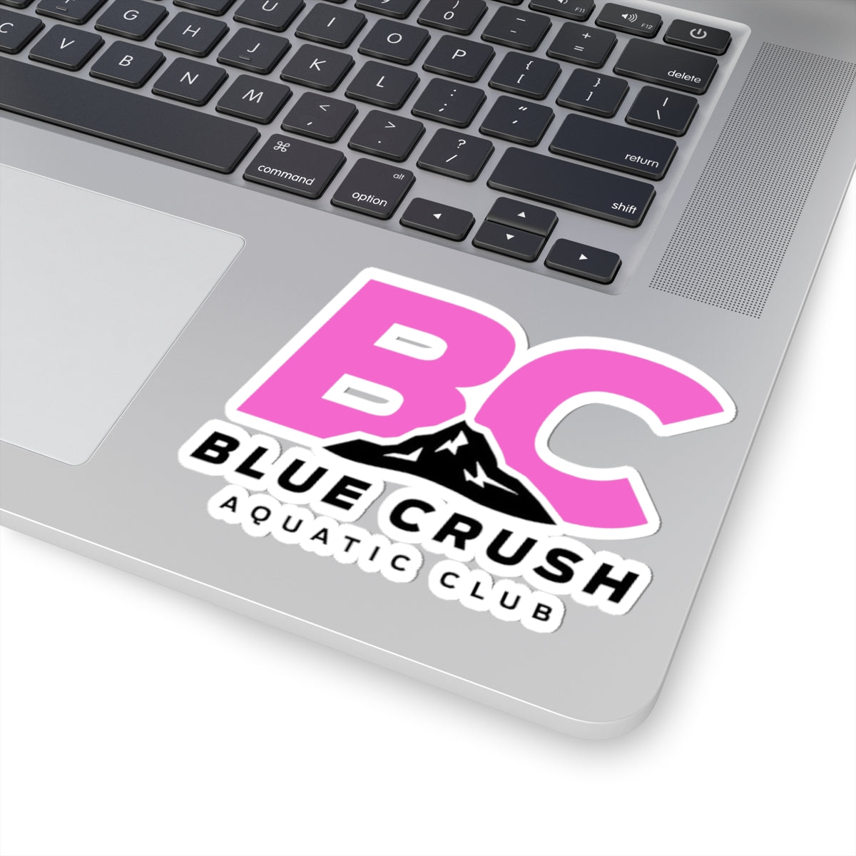 Blue Crush - Kiss-Cut Stickers - Pink & Black logo