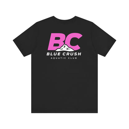 Blue Crush - Unisex Jersey Short Sleeve Tee - Pink logo