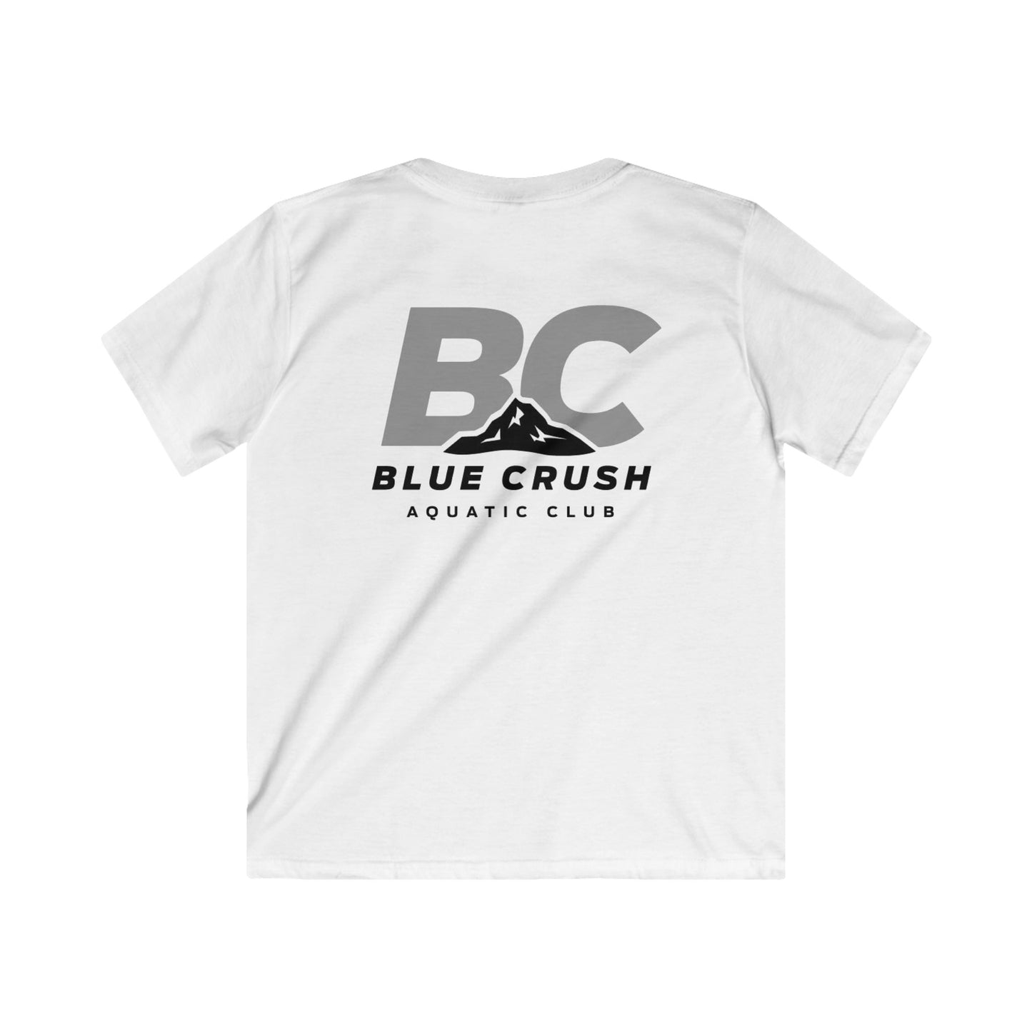 Blue Crush - Kids Soft style Tee - Gray logo