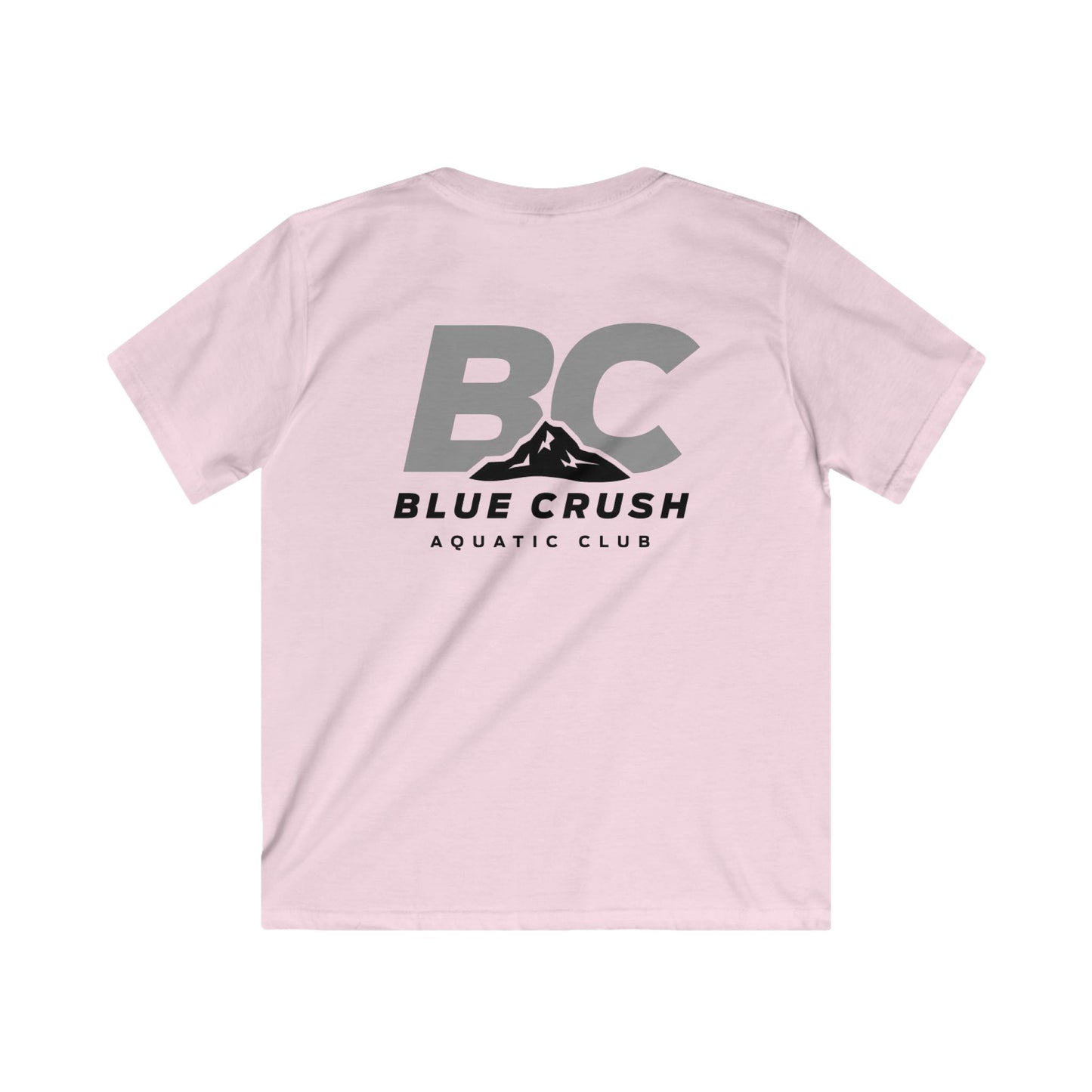 Blue Crush - Kids Soft style Tee - Gray logo