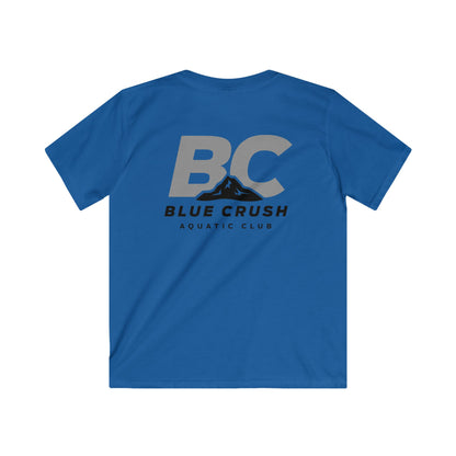 Blue Crush - Kids Soft style Tee - Gray logo