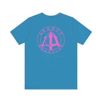 Legacy - Unisex Jersey Tee - Pink logo