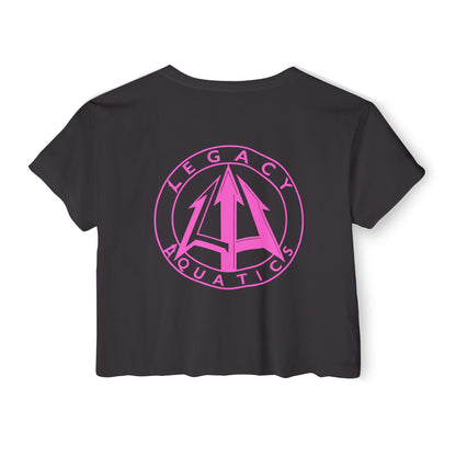 Legacy - Women's Crop Top - Pink logo